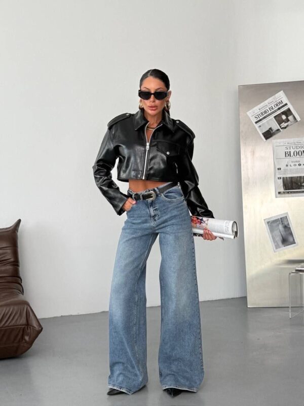 Jeansy Wide Leg Blue Horizon