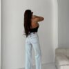 Jeansy Wide Leg Ice Glow