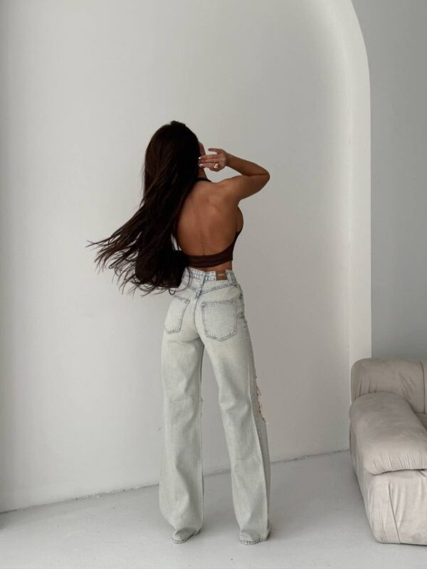 Jeansy Wide Leg Frost Veil