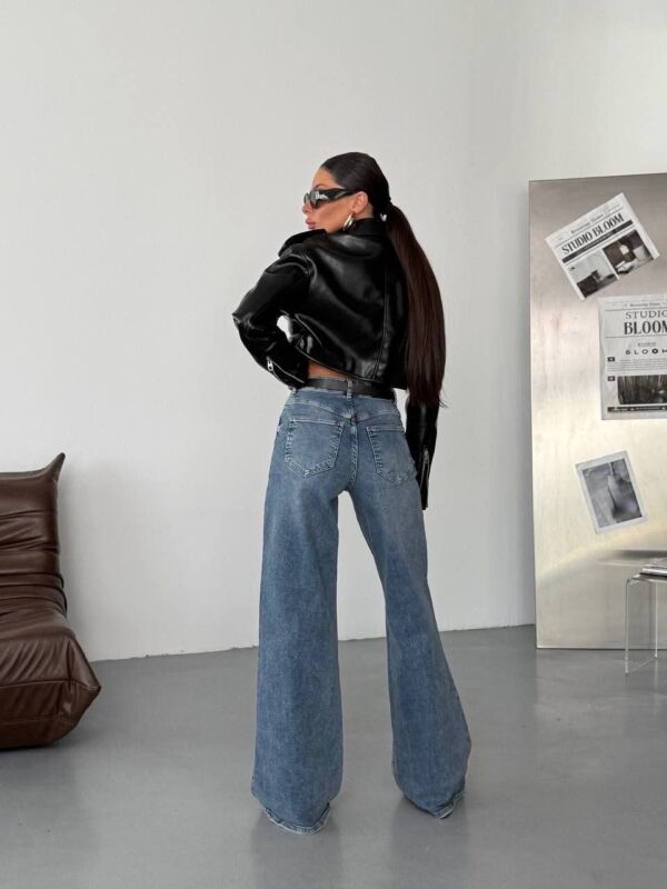 Jeansy Wide Leg Blue Horizon