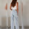 Jeansy Wide Leg Cloud Blue