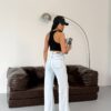 Jeansy Wide Leg Ice Split