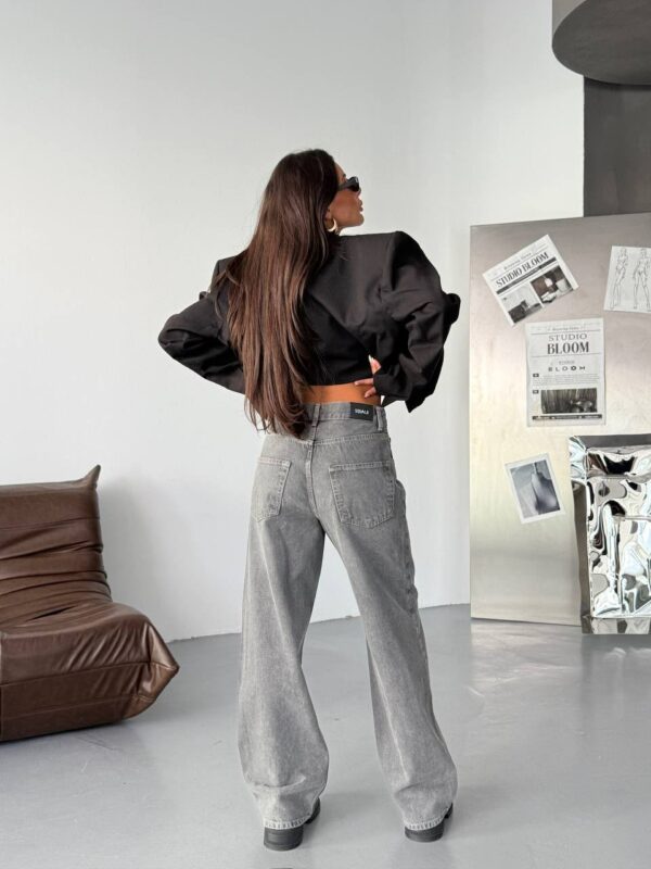 Jeansy Wide Leg Ash Grey