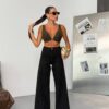 Jeansy Wide Leg Noir Classic