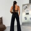 Jeansy Wide Leg Noir Classic