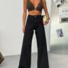 Jeansy Wide Leg Noir Classic