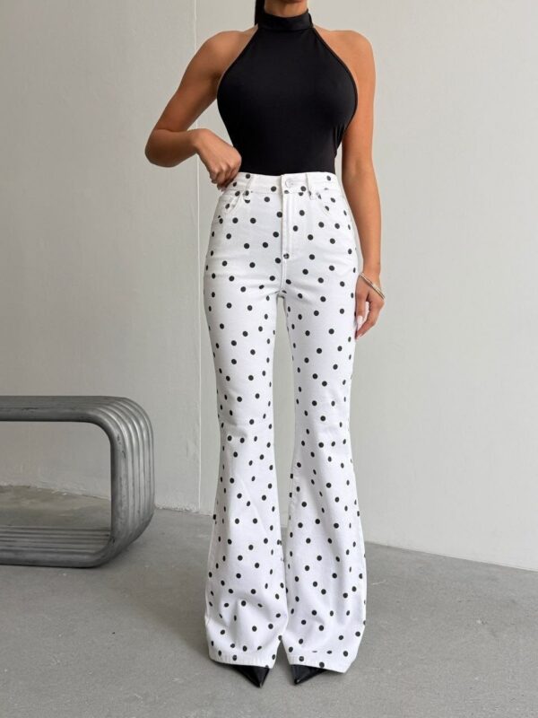 Spodnie Palazzo Dots Blanc