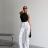 Spodnie Palazzo Dots Blanc