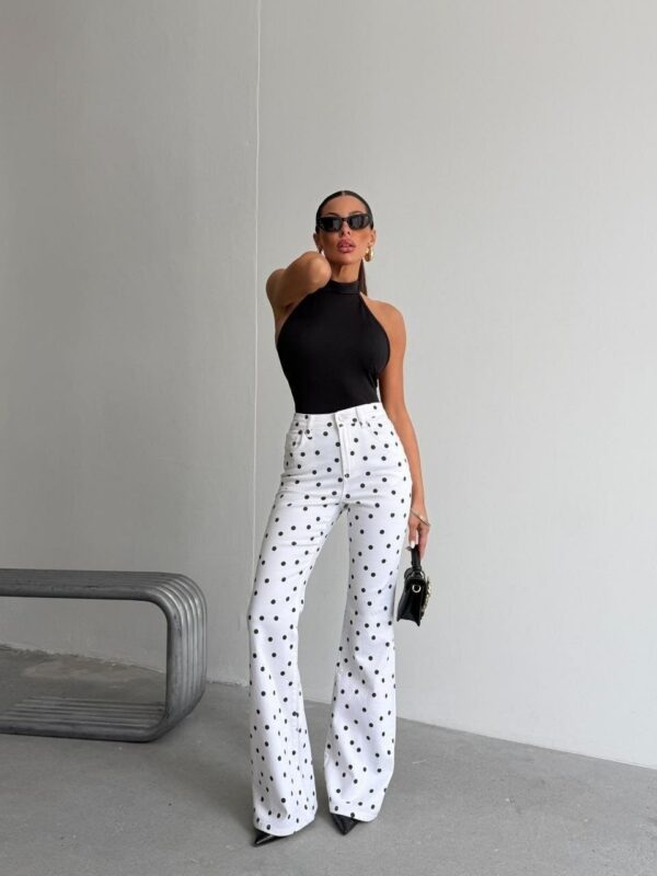 Spodnie Palazzo Dots Blanc