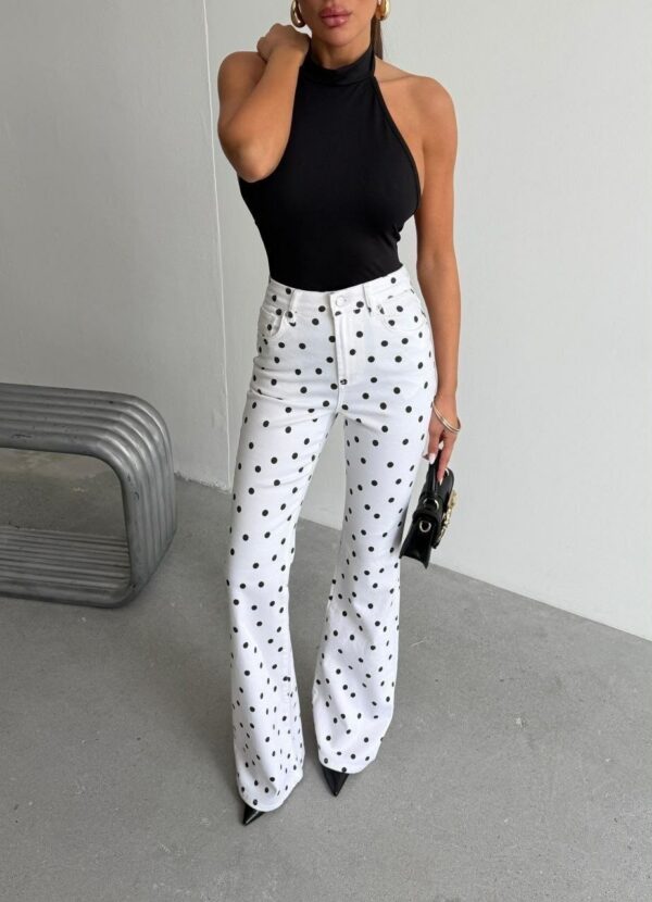 Spodnie Palazzo Dots Blanc