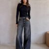 Jeansy Damskie Wide Leg Storm