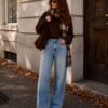 Jeansy Damskie Wide Leg Skye