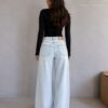Jeansy Damskie Wide Leg Frost