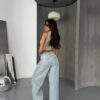 Jeansy Baggy Destroy Ice Blue