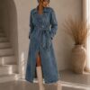 TRE-TR0625-DAR-UNI_1 Denim Trench DARK JEANS UNI