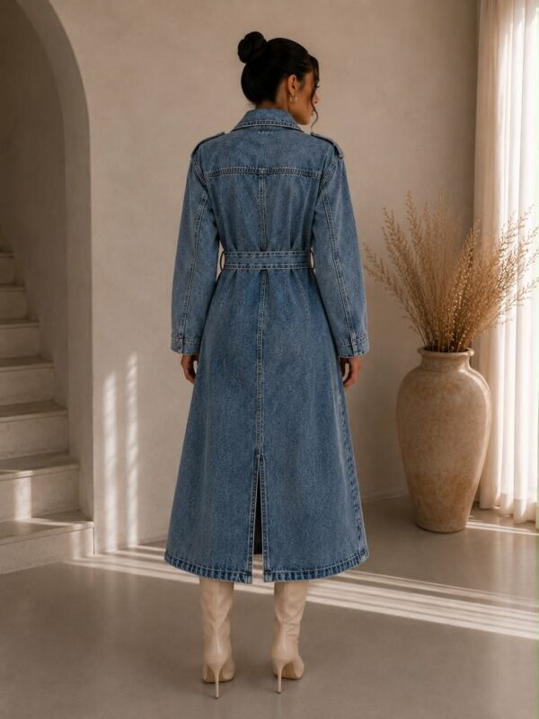 TRE-TR0625-DAR-UNI_2 Denim Trench DARK JEANS UNI