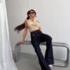 Jeansy Flare Venera Dark